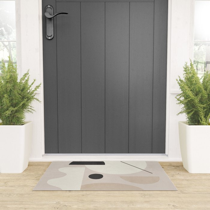 Abstract Minimal Shapes 25 Welcome Mat Gallery Image 3