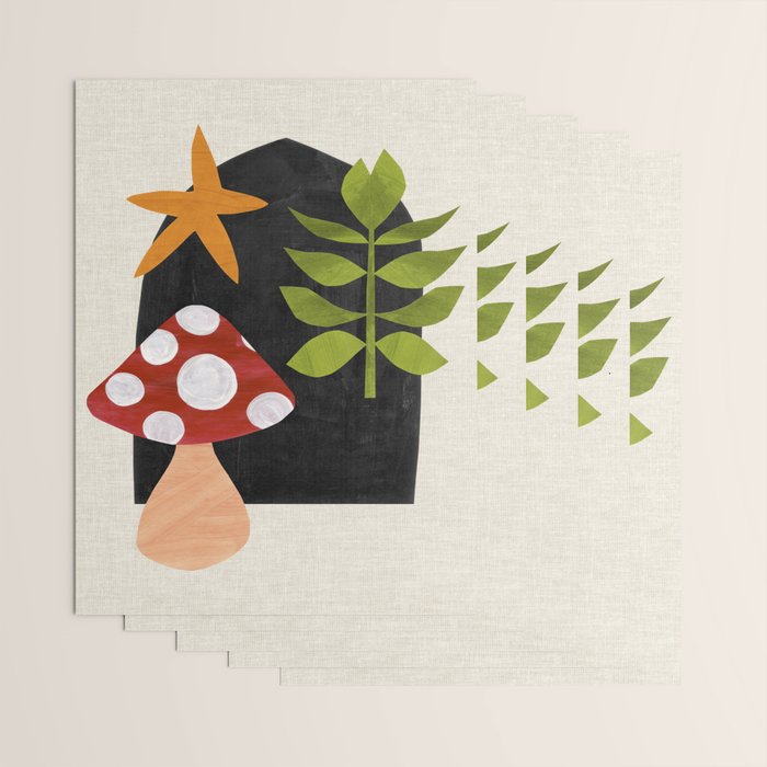 Magic Forest Mushroom Wrapping Paper Gallery Image 3