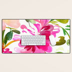 bold peonies N.o 4 Desk Mat Gallery Image 1