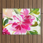 bold peonies N.o 4 Outdoor Rug Gallery Image 1