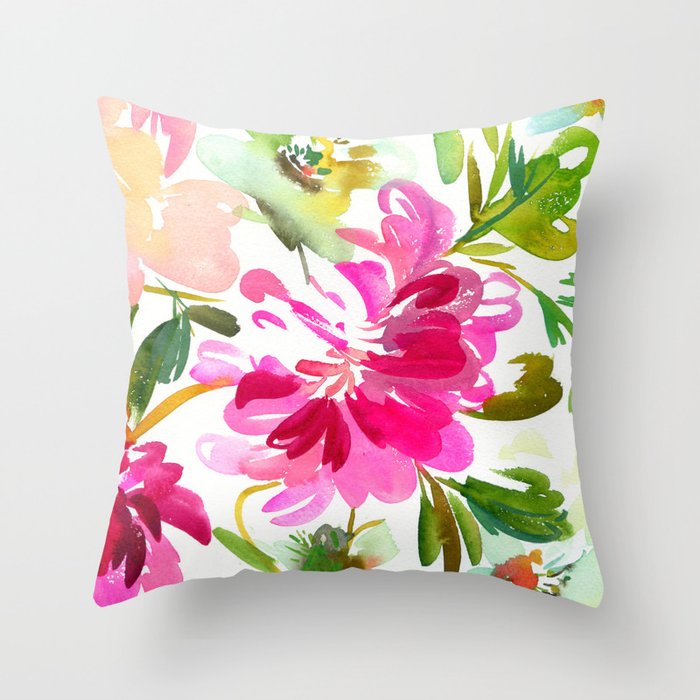 bold peonies N.o 4 Throw Pillow Gallery Image 6