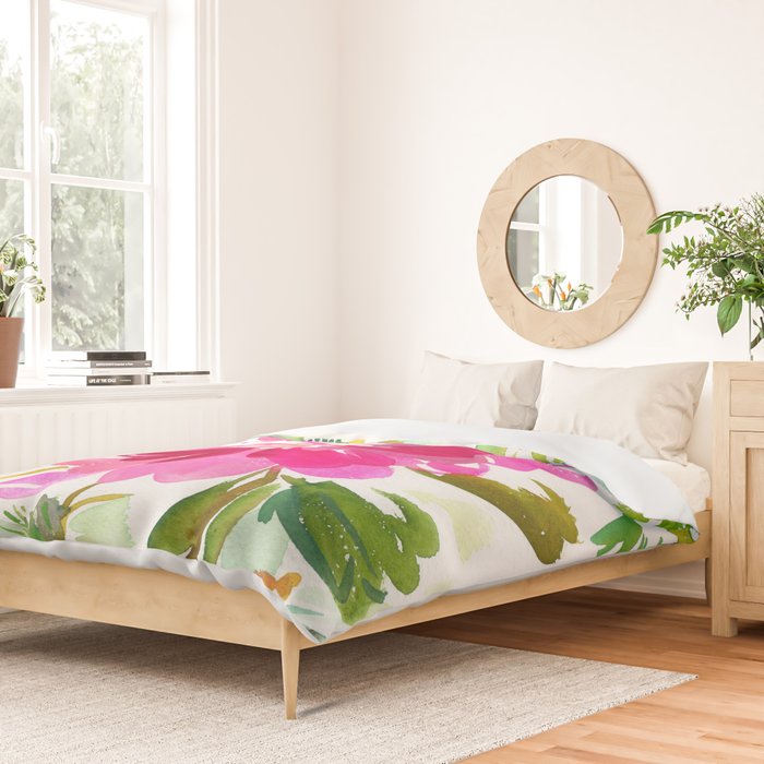 bold peonies N.o 4 Duvet Cover Gallery Image 2