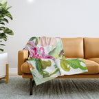bold peonies N.o 4 Throw Blanket Gallery Image 1
