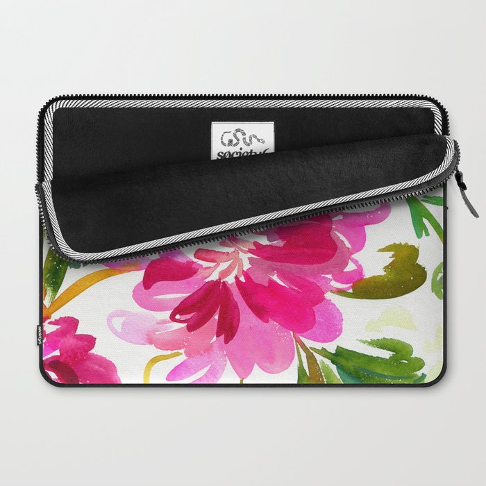 bold peonies N.o 4 Laptop Sleeve Gallery Image 2