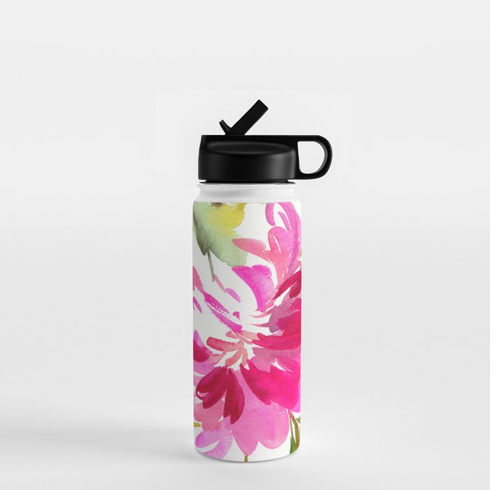 bold peonies N.o 4 Water Bottle Gallery Image 1