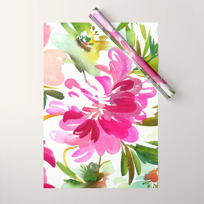 bold peonies N.o 4 Wrapping Paper Gallery Image 1