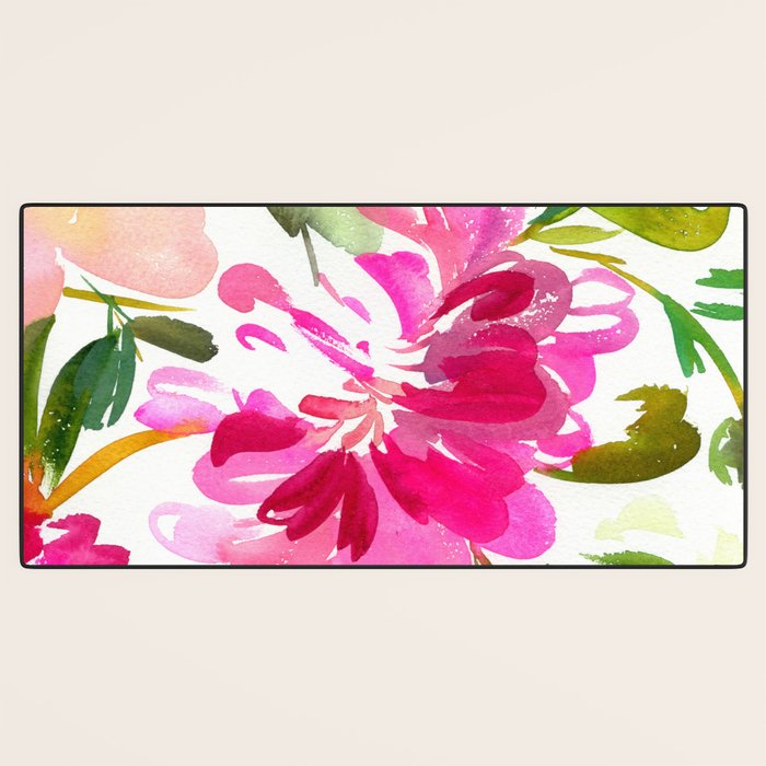 bold peonies N.o 4 Desk Mat Gallery Image 3