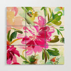 bold peonies N.o 4 Wood Wall Art Gallery Image 1