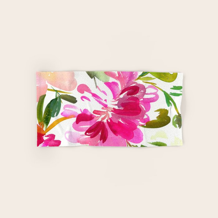 bold peonies N.o 4 Bath Towel Gallery Image 1