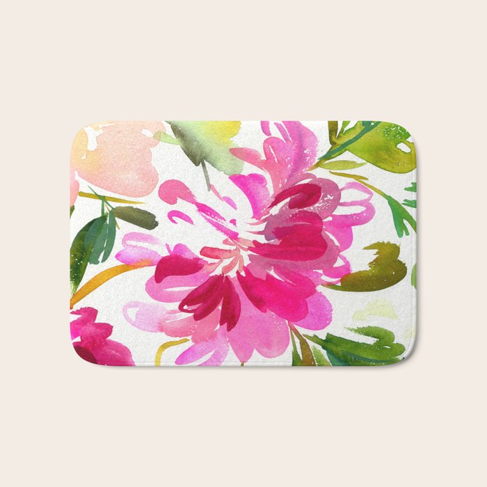 bold peonies N.o 4 Bath Mat