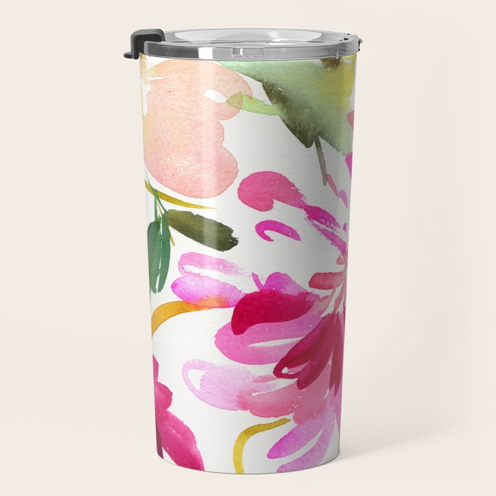 bold peonies N.o 4 Travel Mug Gallery Image 3