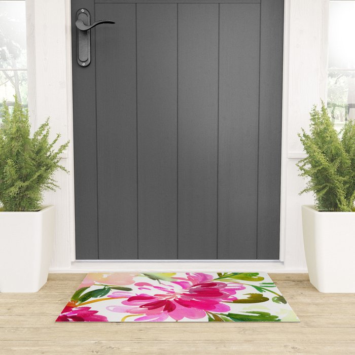 bold peonies N.o 4 Welcome Mat Gallery Image 3