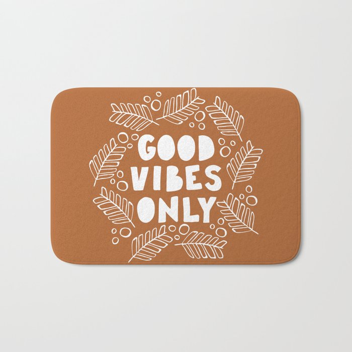 Good Vibes Only | Copper Bath Mat Gallery Image 1