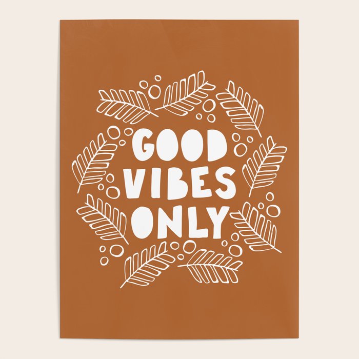 Good Vibes Only | Copper Poster Gallery Image 1