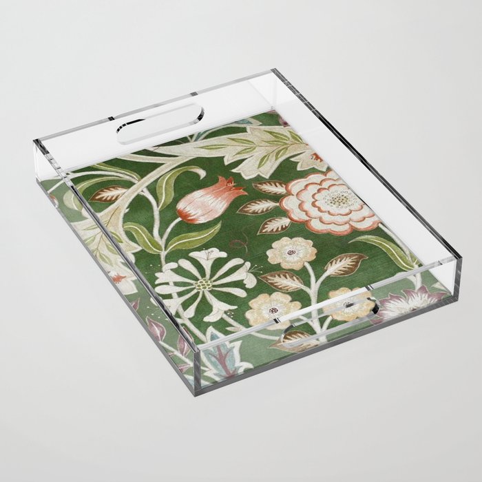 William Morris Wilhelmina Orkney Floral Acrylic Tray Gallery Image 1