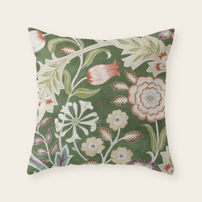 William Morris Wilhelmina Orkney Floral Throw Pillow Gallery Image 6
