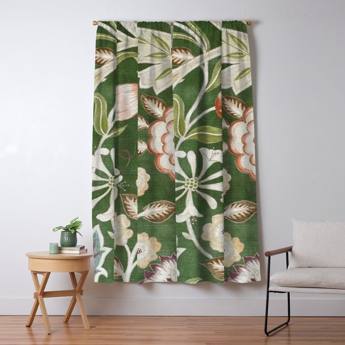 William Morris Wilhelmina Orkney Floral Window Curtain Gallery Image 5
