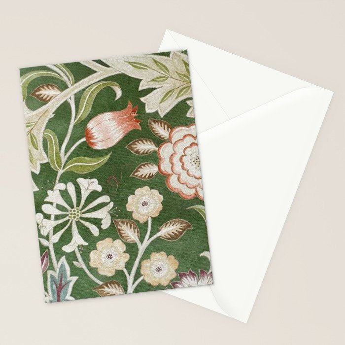 William Morris Wilhelmina Orkney Floral Stationery Card Gallery Image 2