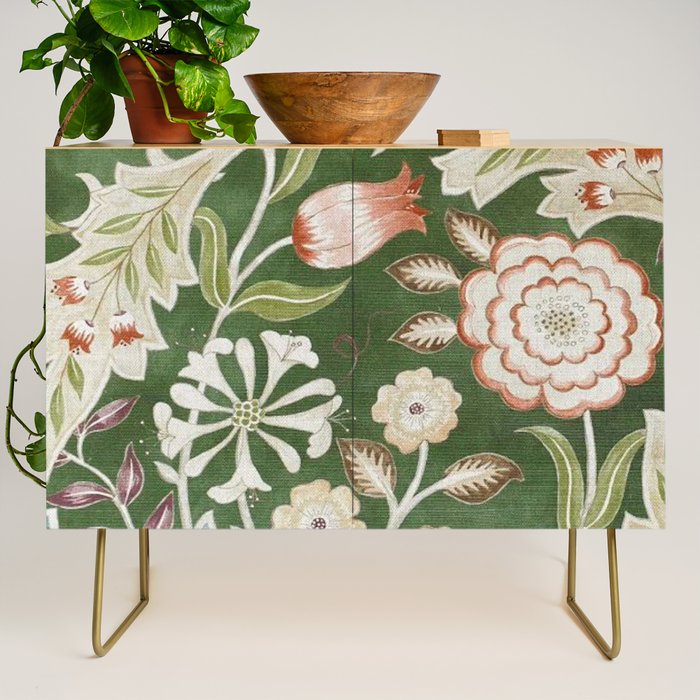 William Morris Wilhelmina Orkney Floral Credenza Gallery Image 1