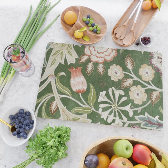 William Morris Wilhelmina Orkney Floral Cutting Board Gallery Image 2