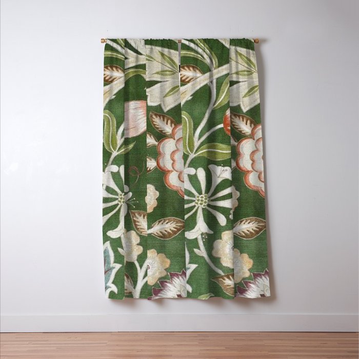 William Morris Wilhelmina Orkney Floral Window Curtain Gallery Image 3