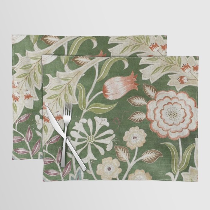 William Morris Wilhelmina Orkney Floral Placemat Gallery Image 1