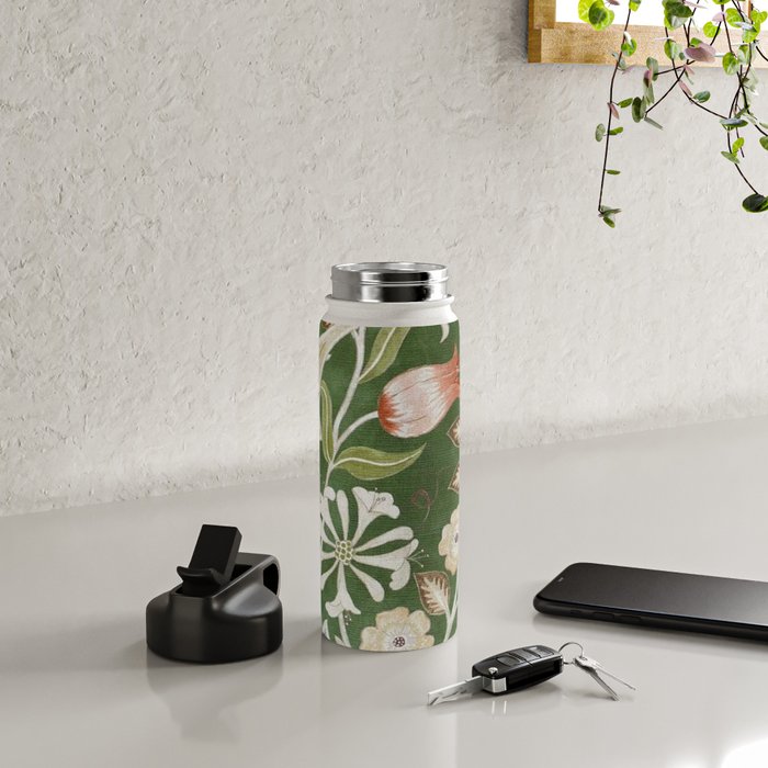 William Morris Wilhelmina Orkney Floral Water Bottle Gallery Image 4