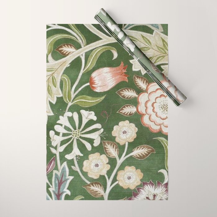 William Morris Wilhelmina Orkney Floral Wrapping Paper Gallery Image 1