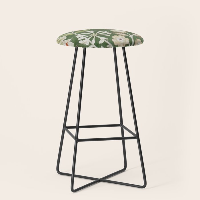 William Morris Wilhelmina Orkney Floral Stool Gallery Image 1