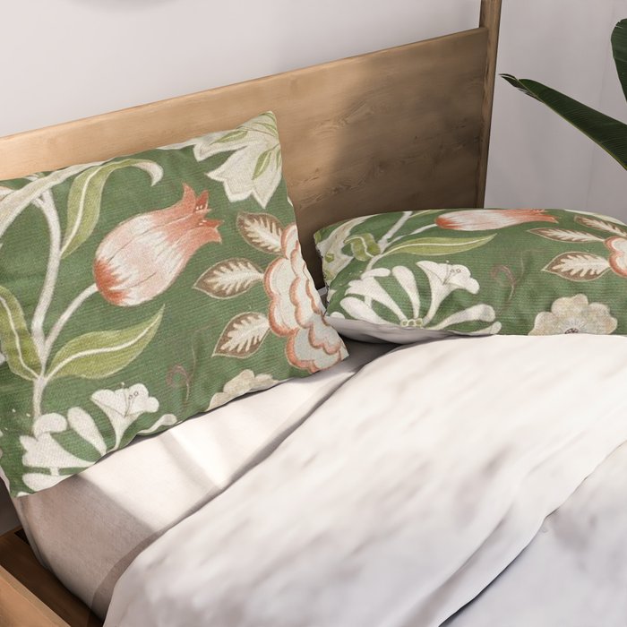 William Morris Wilhelmina Orkney Floral Pillow Sham Gallery Image 2