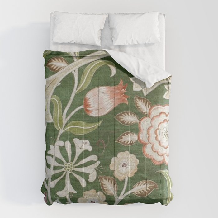 William Morris Wilhelmina Orkney Floral Comforter Gallery Image 1