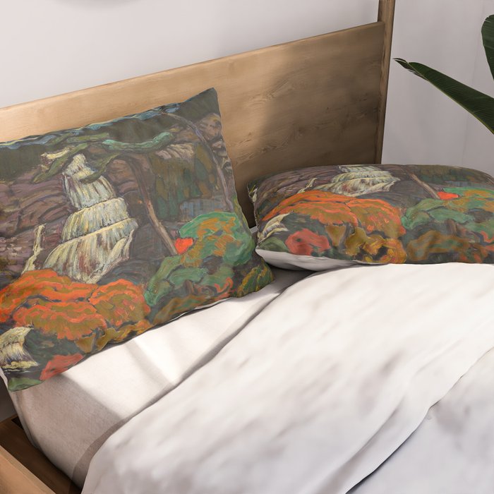 J.E.H. Macdonald Algoma Waterfall, 1920, McMichael Canadian Art Collection Pillow Sham Gallery Image 2