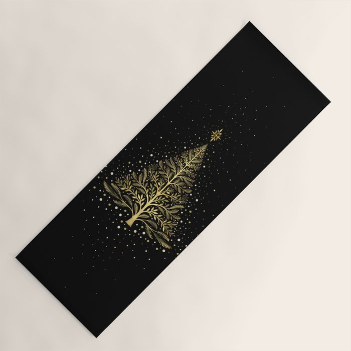 Christmas Night Tree-Glowing Yoga Mat Gallery Image 1