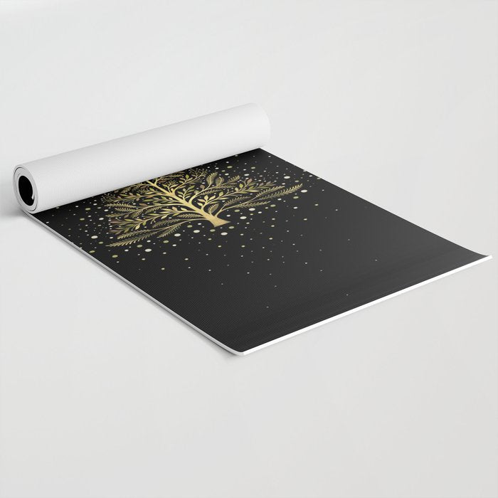Christmas Night Tree-Glowing Yoga Mat Gallery Image 2