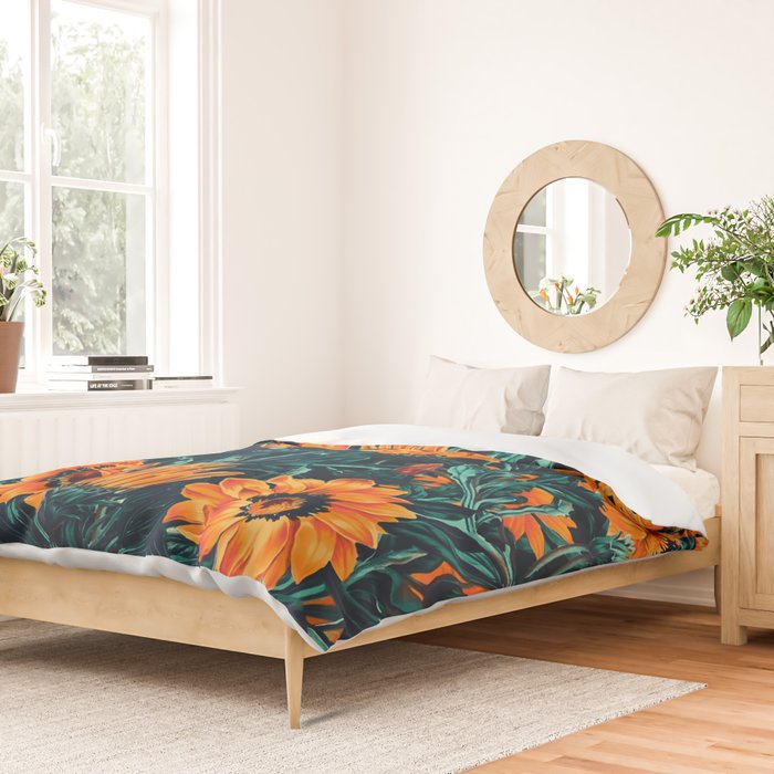 Summer Dreams - Gazania II Duvet Cover Gallery Image 2