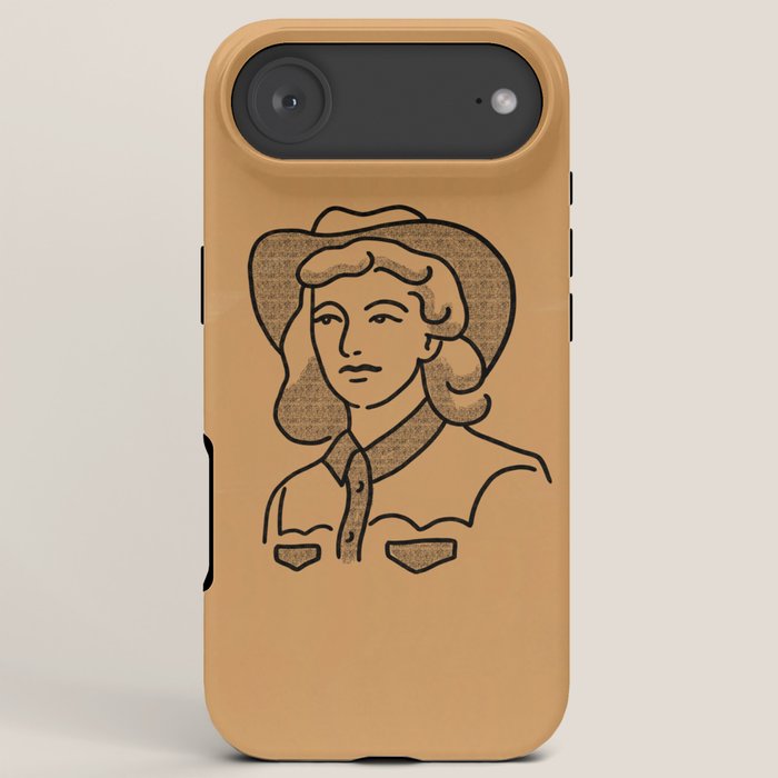 Cowgirl in Dusty Brown iPhone Case Gallery Image 6