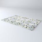 White Blue Ice Snow Hydrangea Rug Gallery Image 3