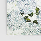 White Blue Ice Snow Hydrangea Poster Gallery Image 3