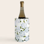 White Blue Ice Snow Hydrangea Wine Chiller Gallery Image 3
