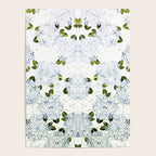 White Blue Ice Snow Hydrangea Poster Gallery Image 4