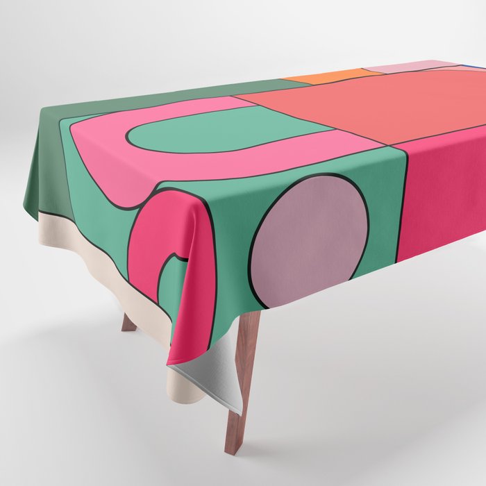Geometric Shapes 239 Tablecloth Gallery Image 1