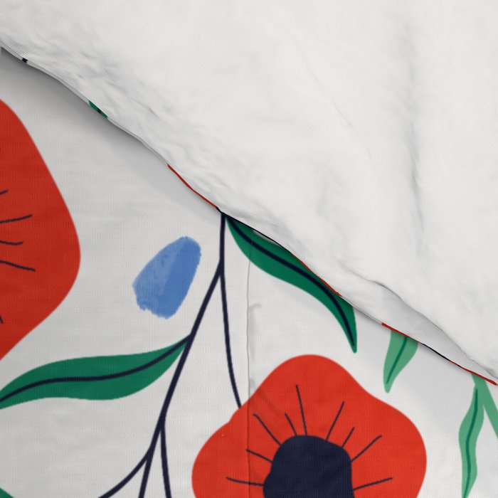 Red Poppy Comforter Gallery Image 4
