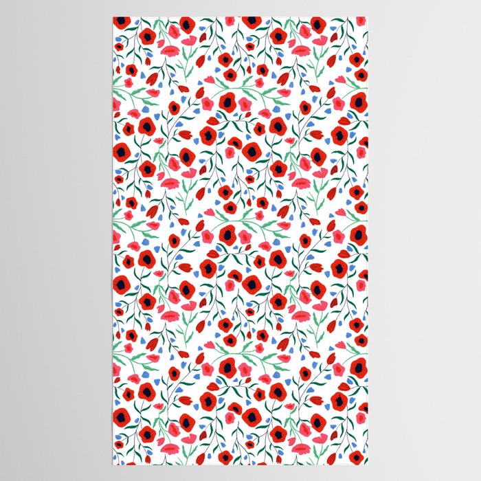 Red Poppy Tablecloth Gallery Image 2