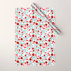 Red Poppy Wrapping Paper Gallery Image 1