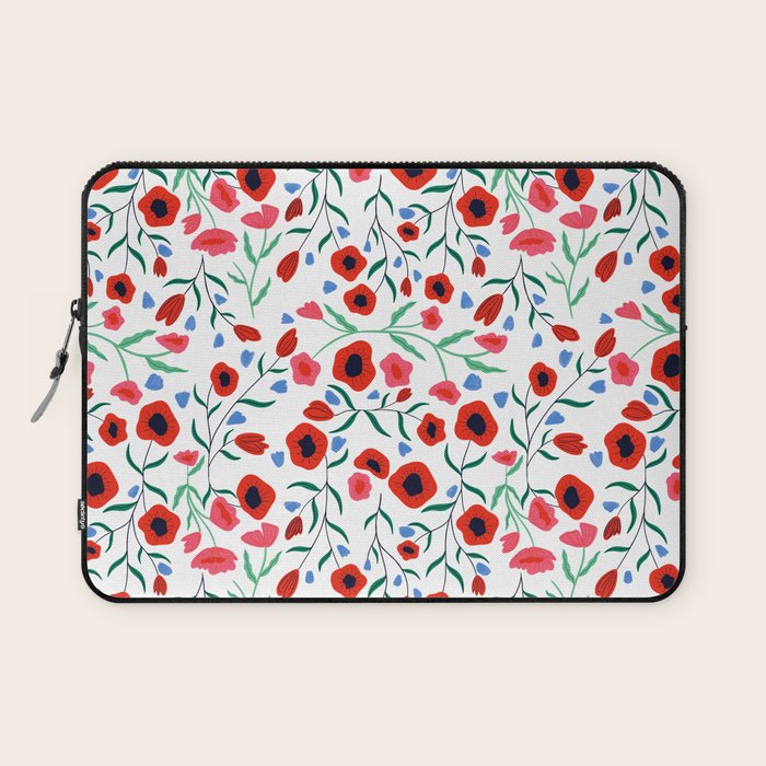 Red Poppy Laptop Sleeve Gallery Image 1