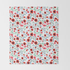 Red Poppy Throw Blanket Gallery Image 2