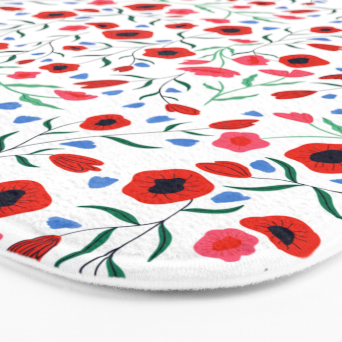 Red Poppy Bath Mat Gallery Image 3