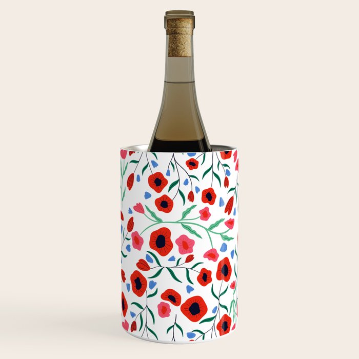 Red Poppy Wine Chiller Gallery Image 1