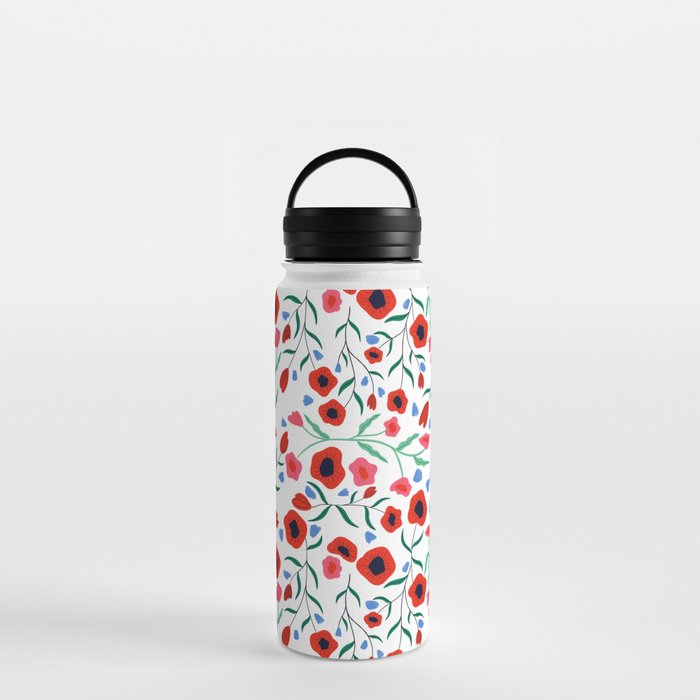 Red Poppy Water Bottle Gallery Image 3