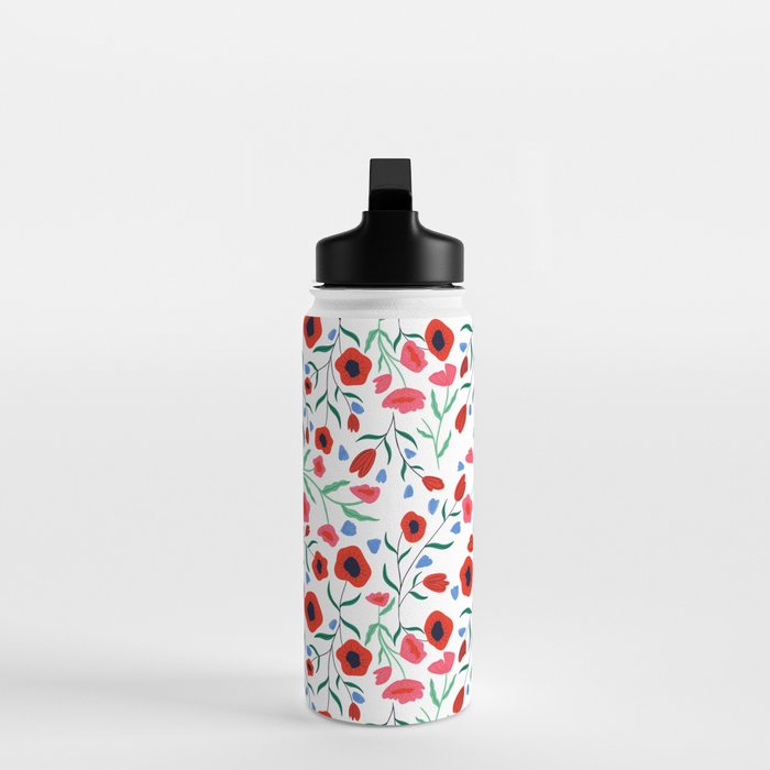 Red Poppy Water Bottle Gallery Image 3